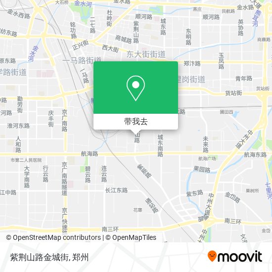 紫荆山路金城街地图