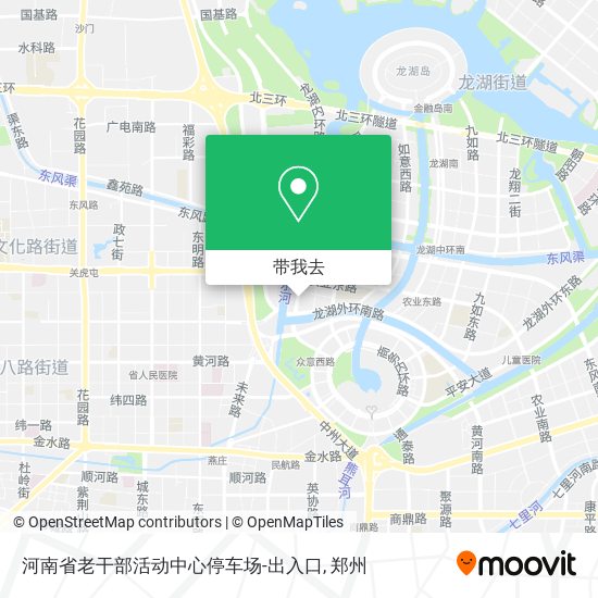 河南省老干部活动中心停车场-出入口地图