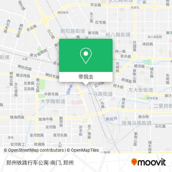 郑州铁路行车公寓-南门地图