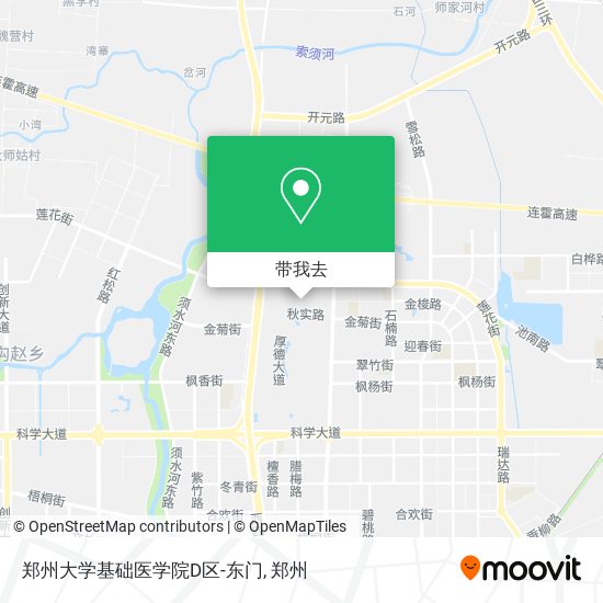 郑州大学基础医学院D区-东门地图