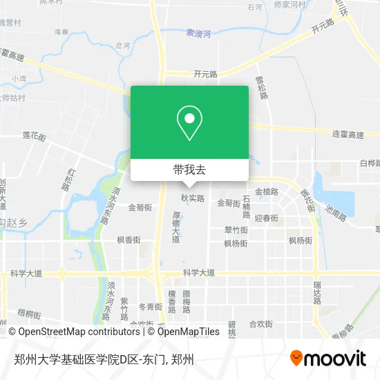 郑州大学基础医学院D区-东门地图