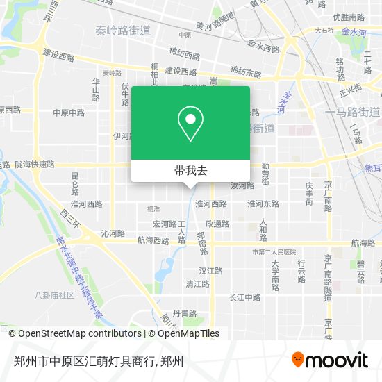 郑州市中原区汇萌灯具商行地图