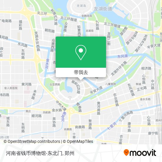 河南省钱币博物馆-东北门地图
