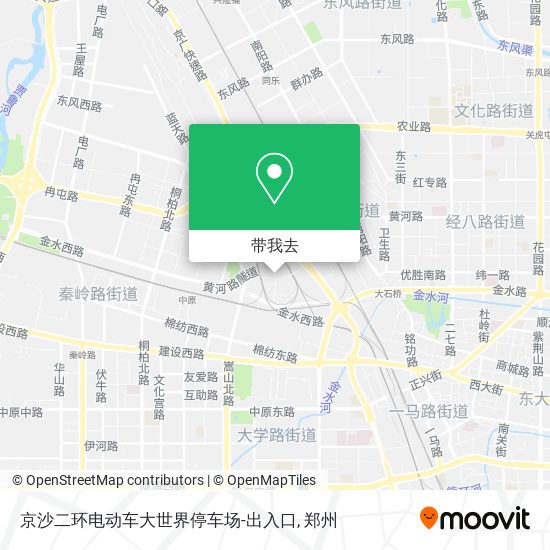京沙二环电动车大世界停车场-出入口地图