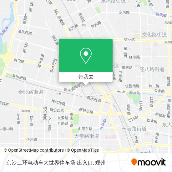 京沙二环电动车大世界停车场-出入口地图