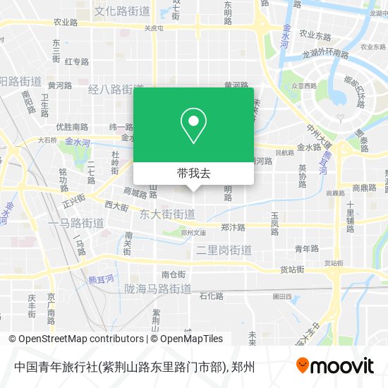 中国青年旅行社(紫荆山路东里路门市部)地图