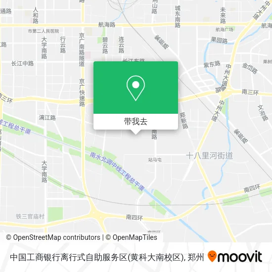 中国工商银行离行式自助服务区(黄科大南校区)地图