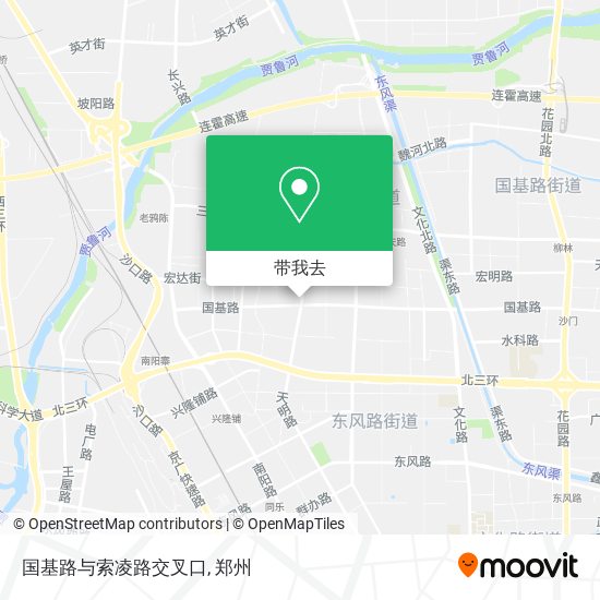 国基路与索凌路交叉口地图