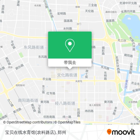 宝贝在线水育馆(农科路店)地图