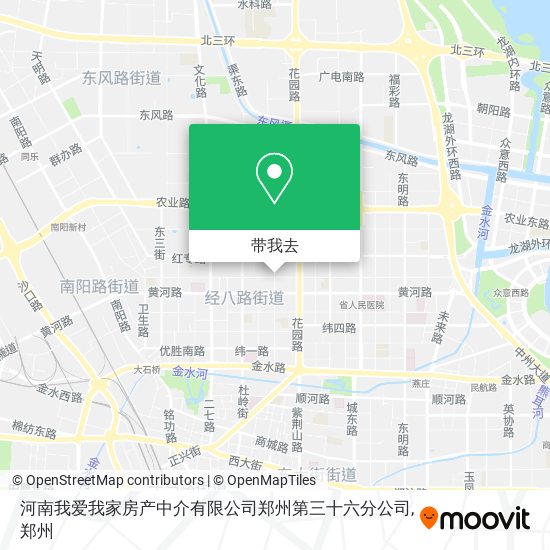 河南我爱我家房产中介有限公司郑州第三十六分公司地图