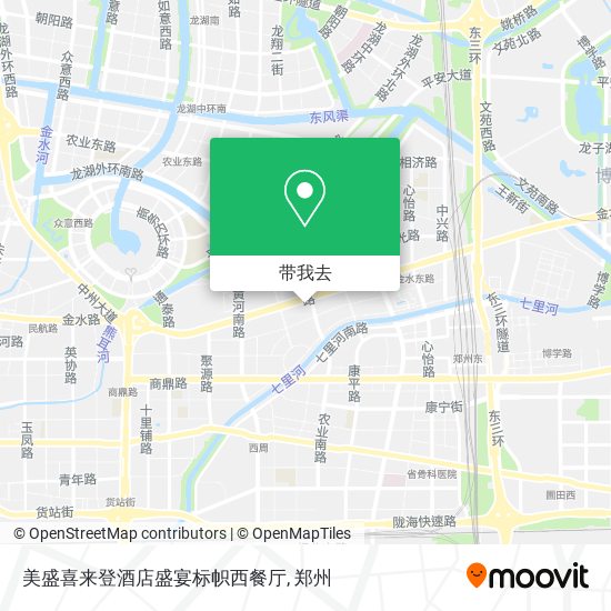 美盛喜来登酒店盛宴标帜西餐厅地图