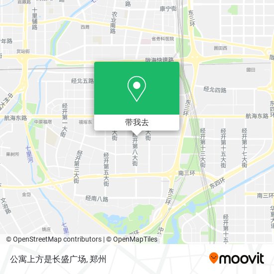 公寓上方是长盛广场地图
