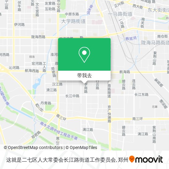 这就是二七区人大常委会长江路街道工作委员会地图