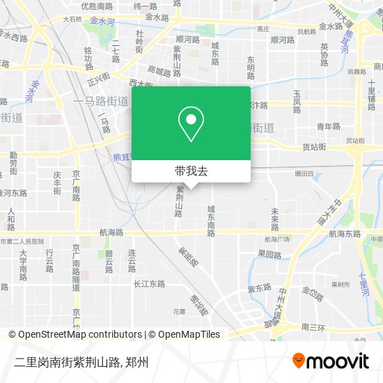 二里岗南街紫荆山路地图