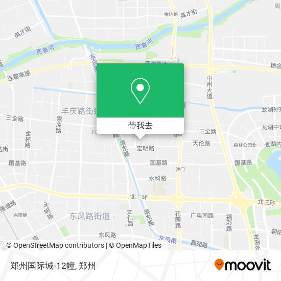 郑州国际城-12幢地图
