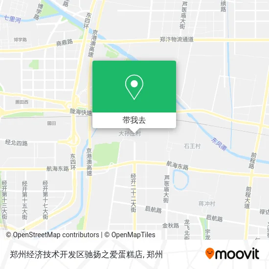 郑州经济技术开发区驰扬之爱蛋糕店地图