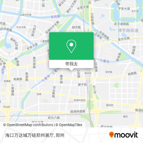 海口万达城万链郑州展厅地图