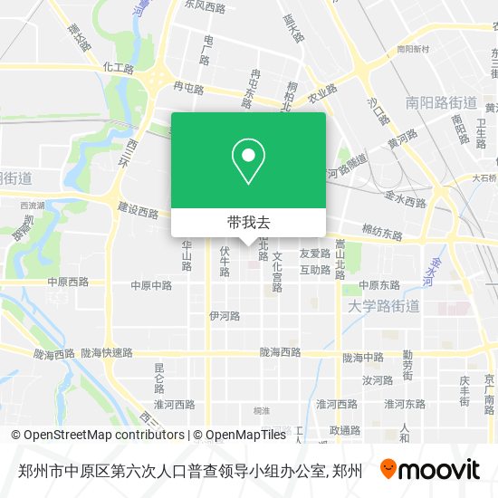 郑州市中原区第六次人口普查领导小组办公室地图