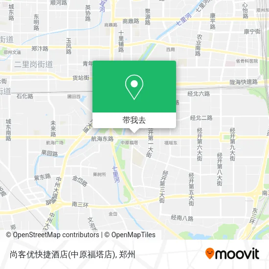 尚客优快捷酒店(中原福塔店)地图