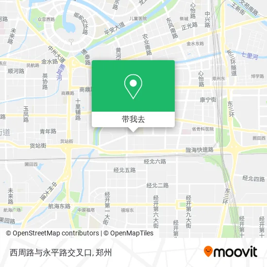 西周路与永平路交叉口地图