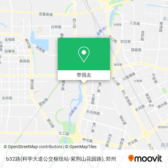 中国 郑州 b32路(科学大道公交枢纽站-紫荆山花园路), 中原区