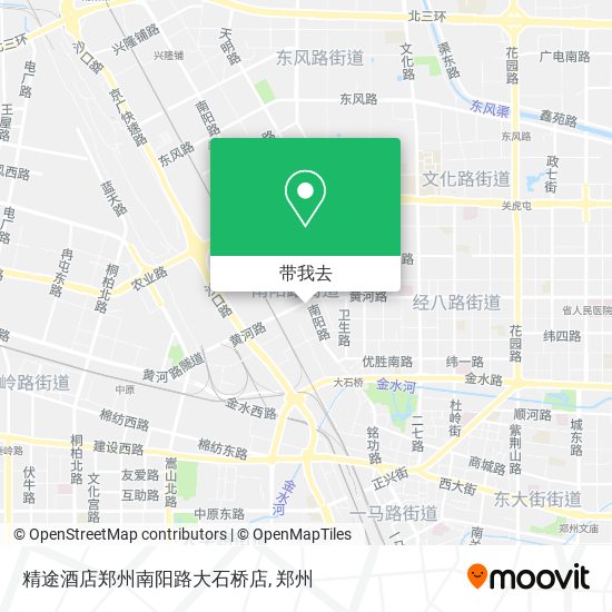 精途酒店郑州南阳路大石桥店地图