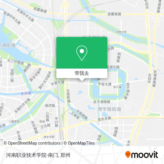 河南职业技术学院-南门地图
