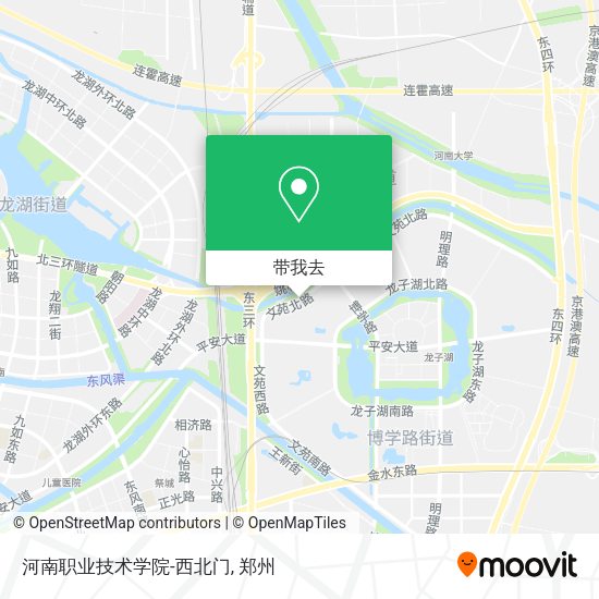 河南职业技术学院-西北门地图