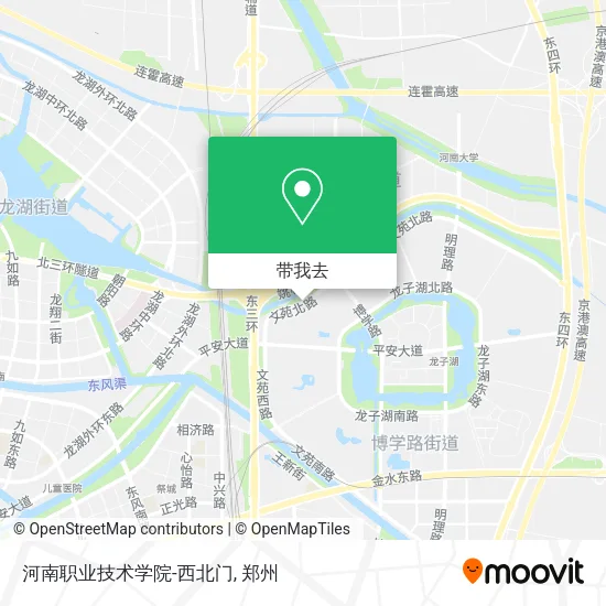 河南职业技术学院-西北门地图
