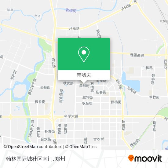 翰林国际城社区南门地图