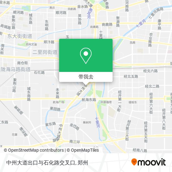 中州大道出口与石化路交叉口地图