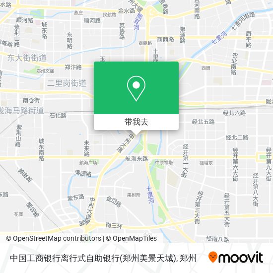 中国工商银行离行式自助银行(郑州美景天城)地图