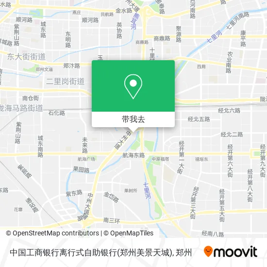 中国工商银行离行式自助银行(郑州美景天城)地图