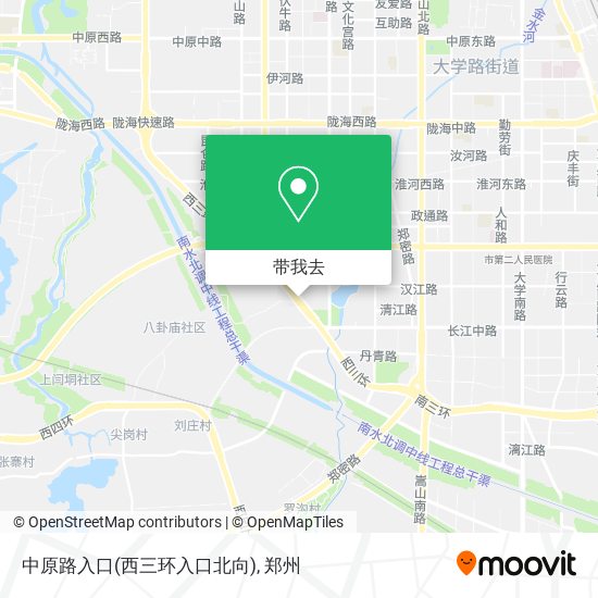 中原路入口(西三环入口北向)地图