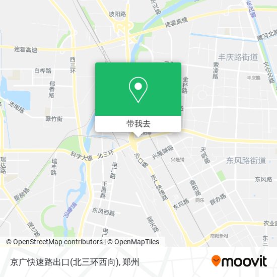 京广快速路出口(北三环西向)地图