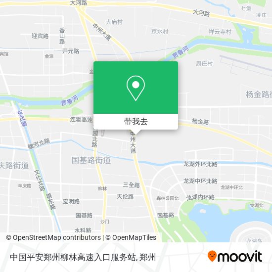 中国平安郑州柳林高速入口服务站地图