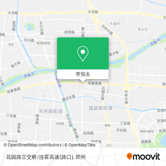 花园路立交桥/连霍高速(路口)地图