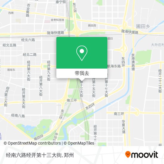 经南六路经开第十三大街地图