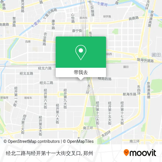 经北二路与经开第十一大街交叉口地图