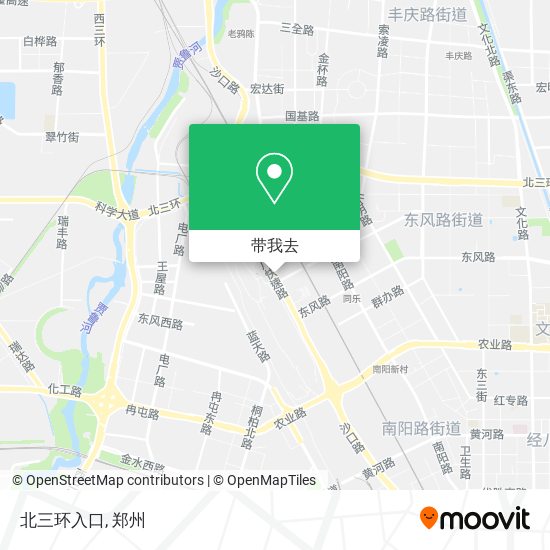 北三环入口地图