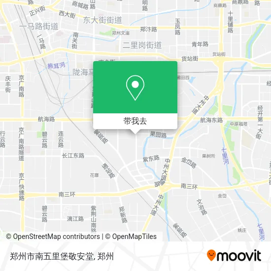 郑州市南五里堡敬安堂地图