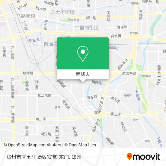 郑州市南五里堡敬安堂-东门地图