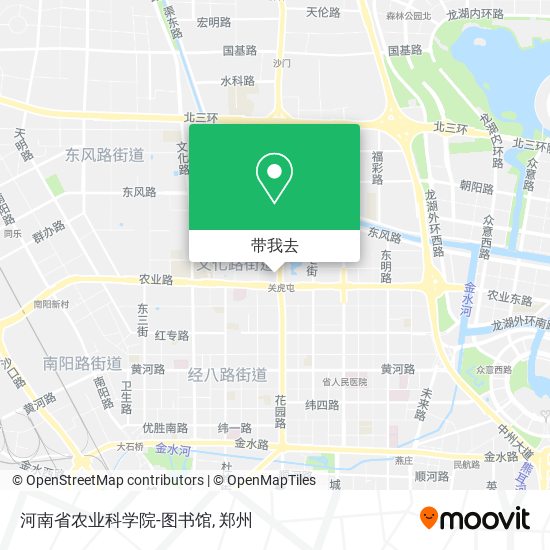 河南省农业科学院-图书馆地图