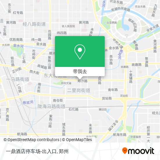 一鼎酒店停车场-出入口地图