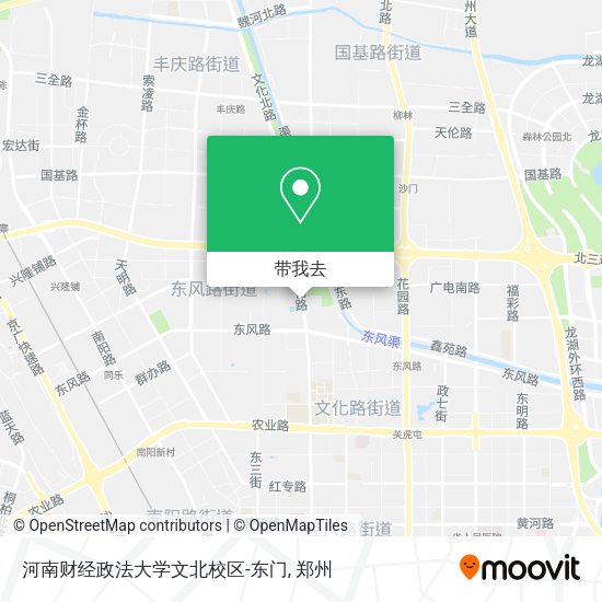 河南财经政法大学文北校区-东门地图