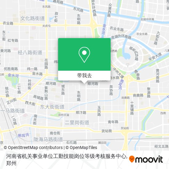 河南省机关事业单位工勤技能岗位等级考核服务中心地图