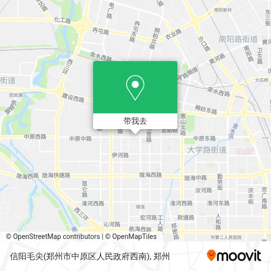 信阳毛尖(郑州市中原区人民政府西南)地图