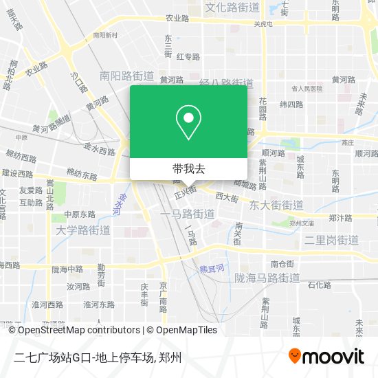 二七广场站G口-地上停车场地图