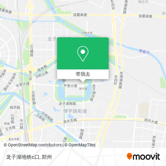 龙子湖地铁c口地图