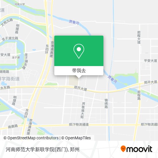 河南师范大学新联学院(西门)地图